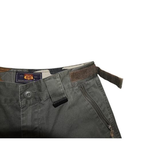 Vintage Route 66 Cargo Shorts Camo Waist Utility Y2K Style β Size 32 - Picture 7 of 10